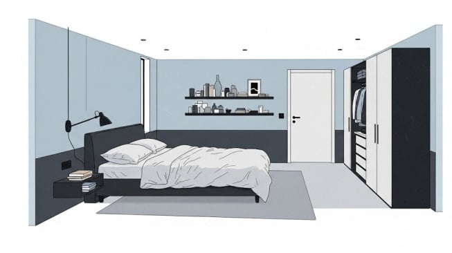 6 Desain Kamar Cowok Minimalis 3x3 yang Estetik, Cocok untuk Pelajar hingga Pekerja!