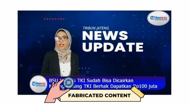 Hoaks TKI dapat BSU. [Dok. Turnbackhoax]