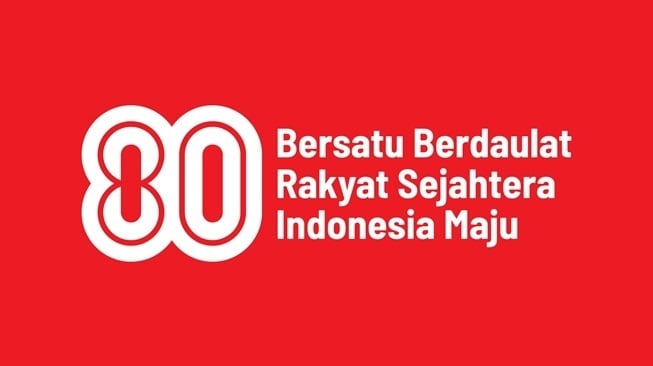 Logo HUT ke-80 RI resmi (Kementerian Sekretariat Negara)