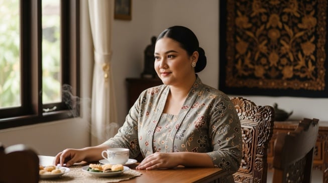 Model kebaya yang cocok untuk tubuh gemuk (Google AI Studio)