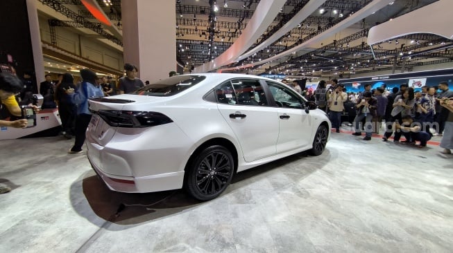 PT Toyota Astra Motor meluncurkan Toyota Corolla Altis GR Sport HEV di GIIAS 2025, Kamis (24/7/2025). [Suara.com/Liberty Jemadu]