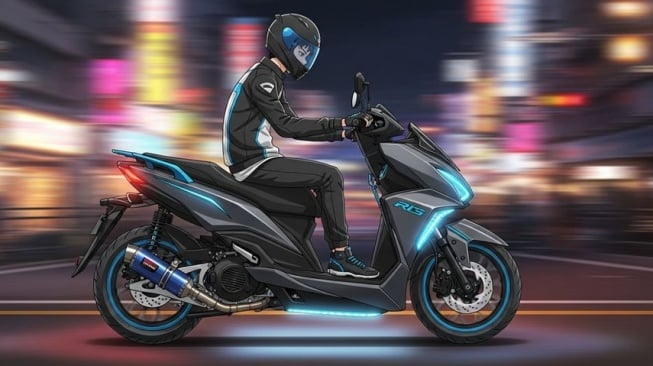 ilustrasi modifikasi motor (dibuat dengan AI)