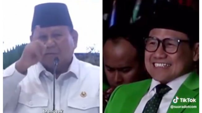 Heboh Umpatan 'Brengsek' Prabowo Gegara Tak Disediakan Kopi, Cak Imin Kepergok Nyengir!