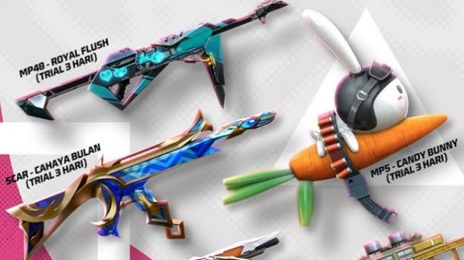 Skin trial di FF dan FF Max. (ist)