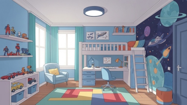 5 Desain Kamar Anak Laki-Laki Ukuran 3x3 Meter, Tetap Nyaman dan Stylish Meski Sempit!