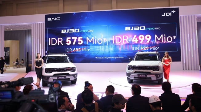 BAIC BJ30 Hybrid Jadi Bintang Utama di Booth BAIC Indonesia GIIAS 2025. (Foto: BAIC)