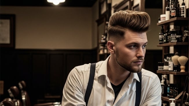 Gaya rambut pria Quiff [AI]