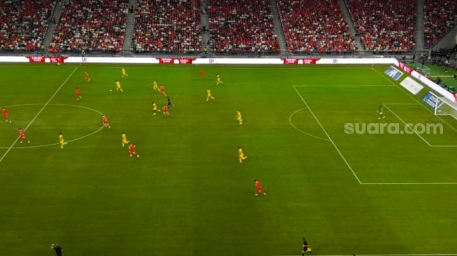 Hasil Liverpool vs AC Milan dalam laga pramusim bertajuk Hong Kong Football Festival di Kai Tak Stadium, Kowloon, Hong Kong, Sabtu (26/7/2025) malam. [Dok. Suara.com/Arief Apriadi]