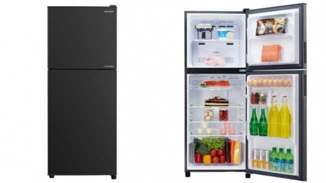 Kulkas Inverter Terbaik - Kulkas 2 Pintu Sharp SJ-246SI-GK J-Tech Inverter. [Sharp]
