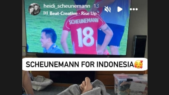Timnas U-23 ke Final Piala AFF, Tante Brandon Scheunemann: Scheunemann for Indonesia [Tangkap layar Instagram]