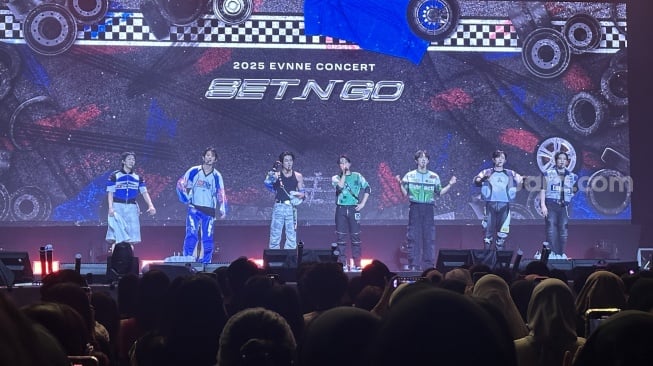 EVNNE sukses menggelar konser perdananya di The Kasablanka Hall, Jakarta Selatan pada Sabtu, 26 Juli 2025 [Suara.com/Sumarni]