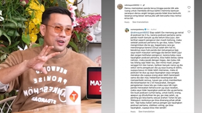 Denny Sumargo Ternyata Podcast dengan DJ Panda 2 Kali (Instagram/@sumargodenny)