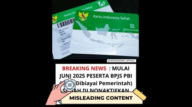 CEK FAKTA, 7,3 Juta Peserta BPJS PBI Dinonaktifkan Pemerintah Pusat. [TurnBackHoax.id]