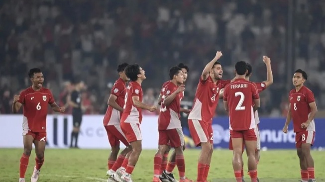 Timnas Indonesia U-23. (ANTARA FOTO/Muhammad Adimaja/mrh/tom/am.)