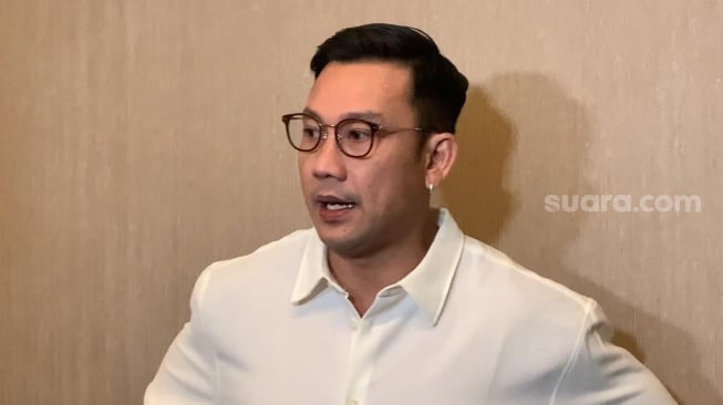 Denny Sumargo dalam wawancara di Pullman Central Park, Jakarta, Minggu, 27 Juli 2025. [Suara.com/Adiyoga Priyambodo]