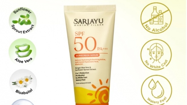 Sariayu SPF 50 PA+++ Sunscreen Serum (Shopee)