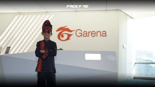 Potret Rayyan Arkan Dikha sang Bocah Aura Farming di Kantor Garena Indonesia,pada 24 Juli 2025. [Dok. Garena Indonesia]