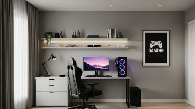7 Desain Kamar Gaming Minimalis untuk Rumah Kecil, Tetap Estetik dan Nyaman!