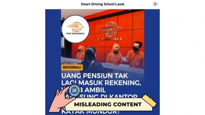 CEK FAKTA, Benarkah Uang Pensiun Kini Hanya Bisa Diambil di Kantor Pos. [TurnBackHoax.id]