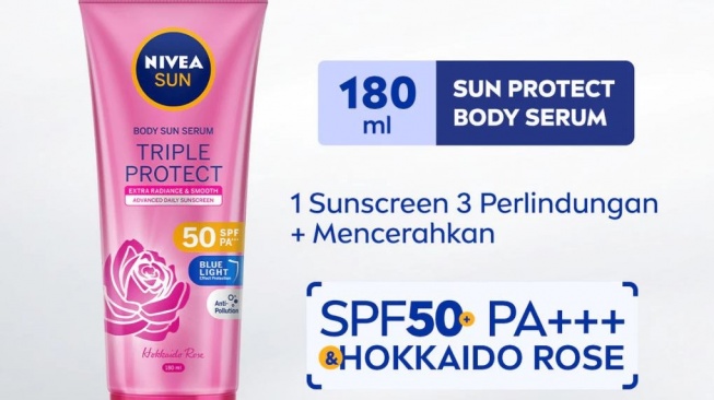 Body lotion SPF 50. (Shopee)