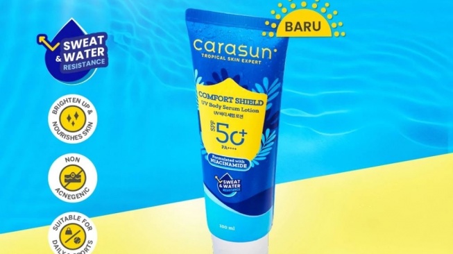 Body lotion SPF 50. (Shopee)