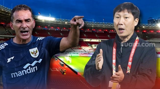 Perang Taktik Gerald Vanenburg vs Kim Sang-sik, Timnas Indonesia Bisa Juara Piala AFF U-23 2025?