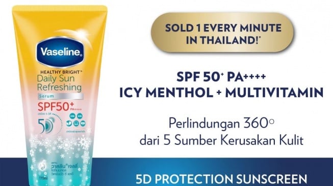 Body lotion SPF 50. (Shopee)