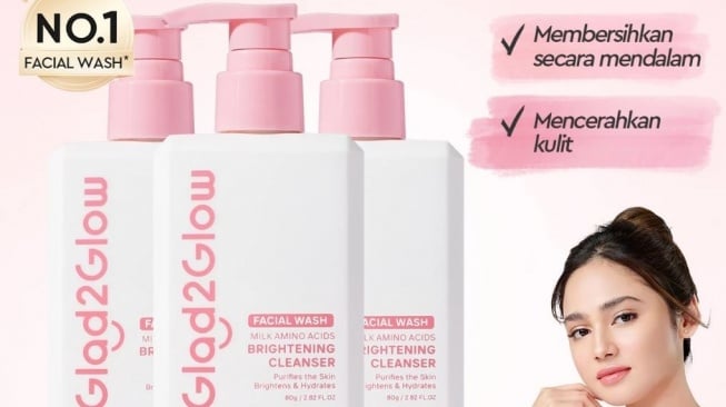 Sabun muka untuk kulit kusam. (Shopee/Glad2Glow Official Store)