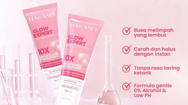 Sabun muka untuk kulit kusam. (Shopee/Hanasui Official Shop)