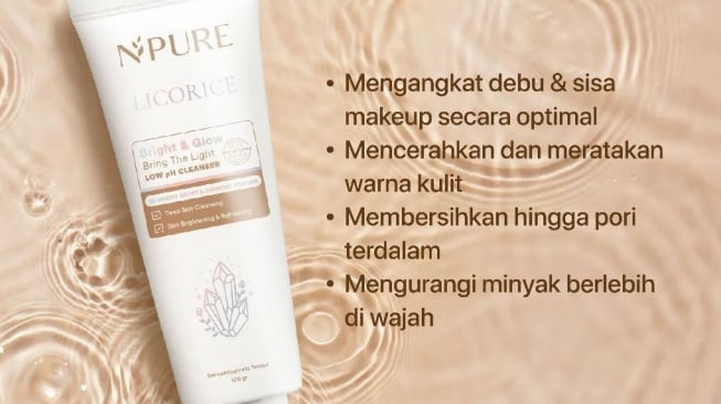 Sabun muka untuk kulit kusam. (Shopee/Npure Official Shop)