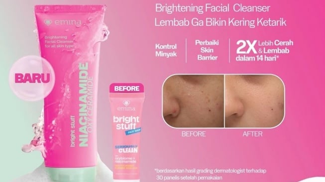 Sabun muka untuk kulit kusam. (Shopee/Emina Official Shop)