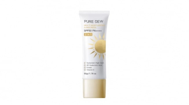 Sunscreen pure dew (lazada.co.id)
