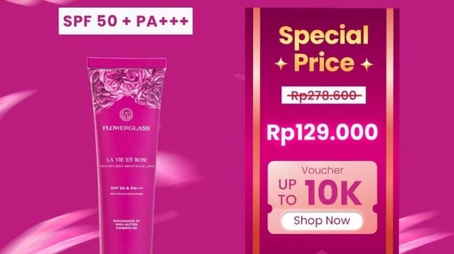 Body lotion SPF 50. (Shopee)