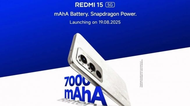 Redmi 15 5G Siap Debut Agustus 2025: Tahan 2 Hari dengan Baterai 7.000 mAh