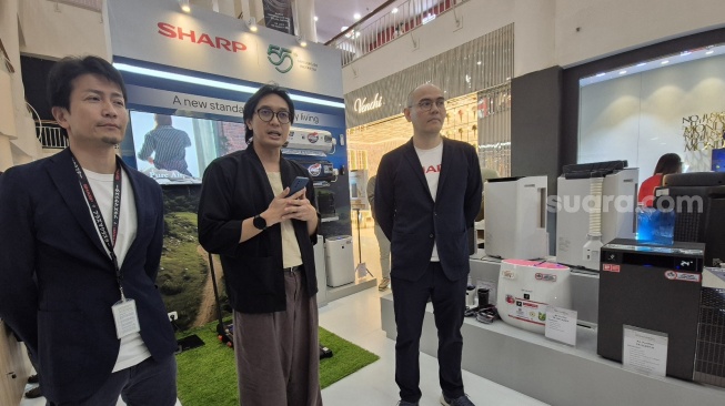 New Dehumidifier Exhibition di Jakarta, Rabu (30/7/2025). [Suara.com/Dythia]