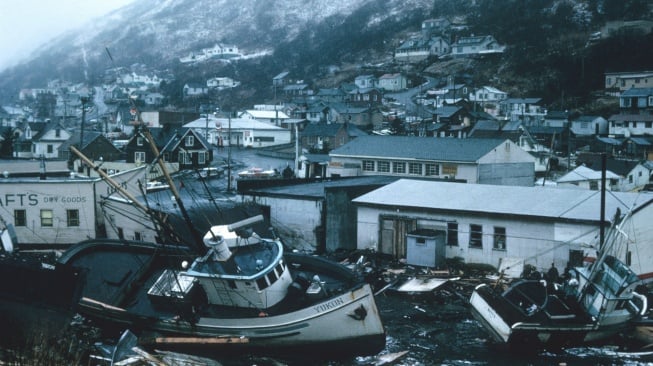 Alaska 1964 Good Friday earthquake and tsunami damage. [NOAA via unsplash]