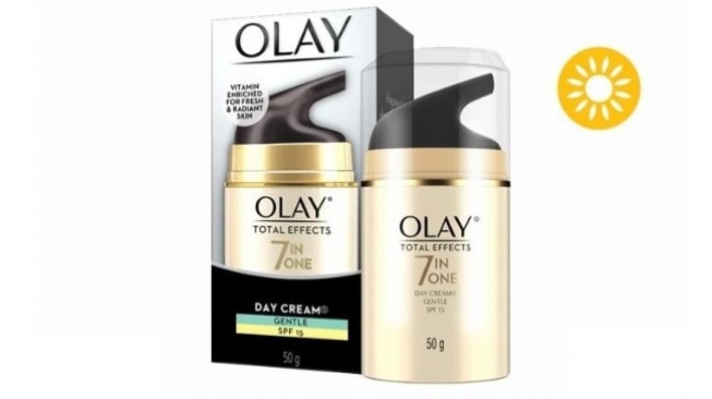 Krim Antiaging - Olay Total Effects Anti Aging Gentle Day Cream SPF 15 50 g. [Tokopedia]