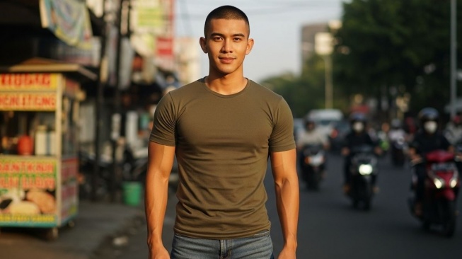 Ilustrasi gaya rambut pendek untuk pria. (Google AI Studio)