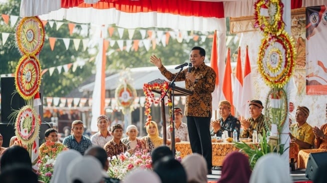 Contoh Teks Pidato Sambutan Ketua Panitia 17 Agustus Bahasa Jawa. (Google AI Studio)