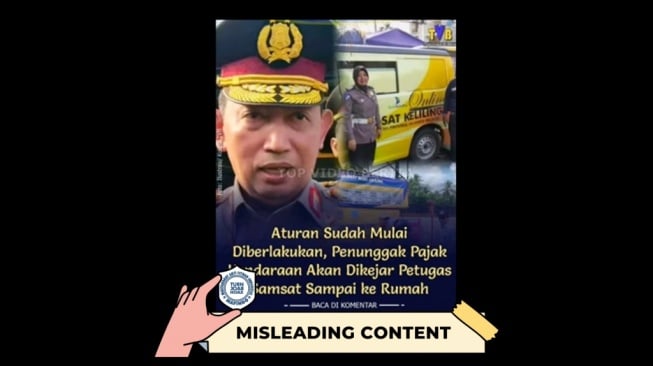 CEK FAKTA, Benarkah Penunggak Pajak Kendaraan Akan Didatangi Petugas ke Rumah. [TurnBackHoax.id]