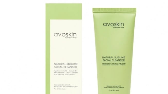 Avoskin Natural Sublime Facial Cleanser.