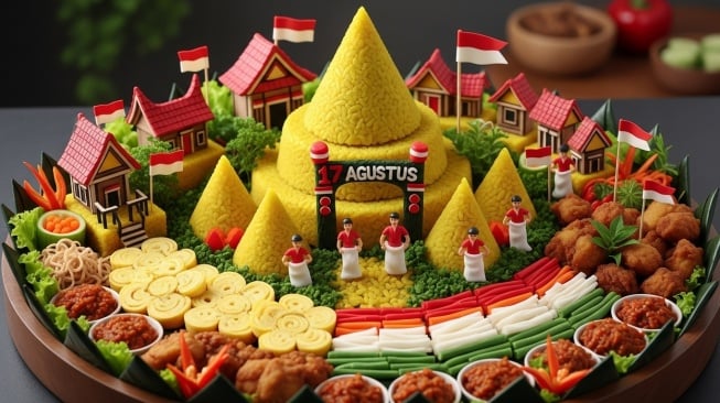 5 Ide Tumpeng 17 Agustus Unik dan Kreatif, Ada Tema Bhineka Tunggal Ika