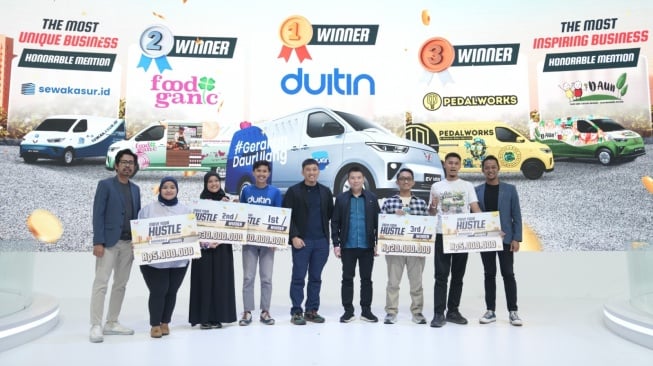 Wuling Umumkan Pemenang Kompetisi “Move Your Hustle” Bersama Mitra EV di GIIAS 2025. (Foto: Wuling)