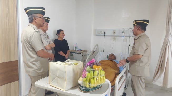 Anjangsana Persatuan Purnawirawan TNI Angkatan Darat (PPAD) ke RSPAD Gatot Subroto, Jakarta.[Ist]