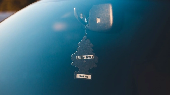 Pengharum mobil jenis clip-on diffuser gel atau spray menciptakan aroma segar yang membuat berkendara lebih nyaman