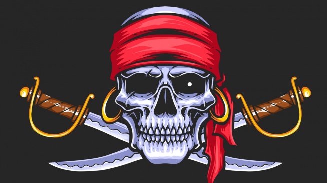 simbol Jolly Roger di bendera One Piece (freepik)
