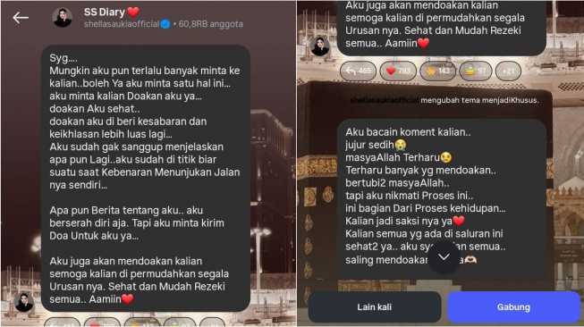 Shella Saukia minta didoakan usai skincarenya masuk daftar hitam BPOM RI (Instagram/@shellasaukiaofficial)