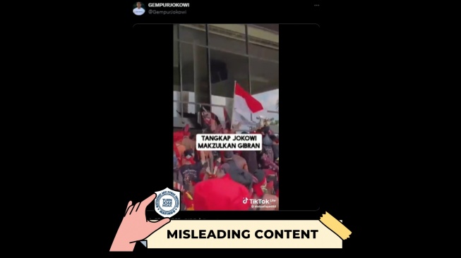 CEK FAKTA, Video Demo Tuntut Jokowi Dipenjara dan Gibran Dimakzulkan Beredar. [TurnBackHoax.id]