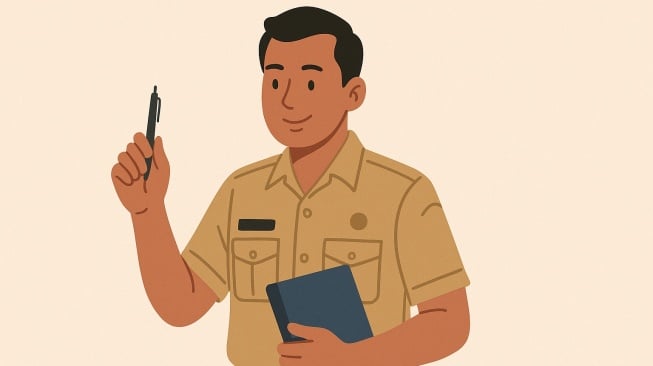 Ilustrasi Guru Non ASN. [ChatGPT]