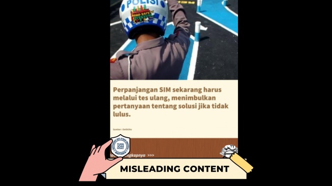 CEK FAKTA, Perpanjangan SIM Harus Tes Ulang? Ini Penjelasan Resminya. [TurnBackHoax.id]